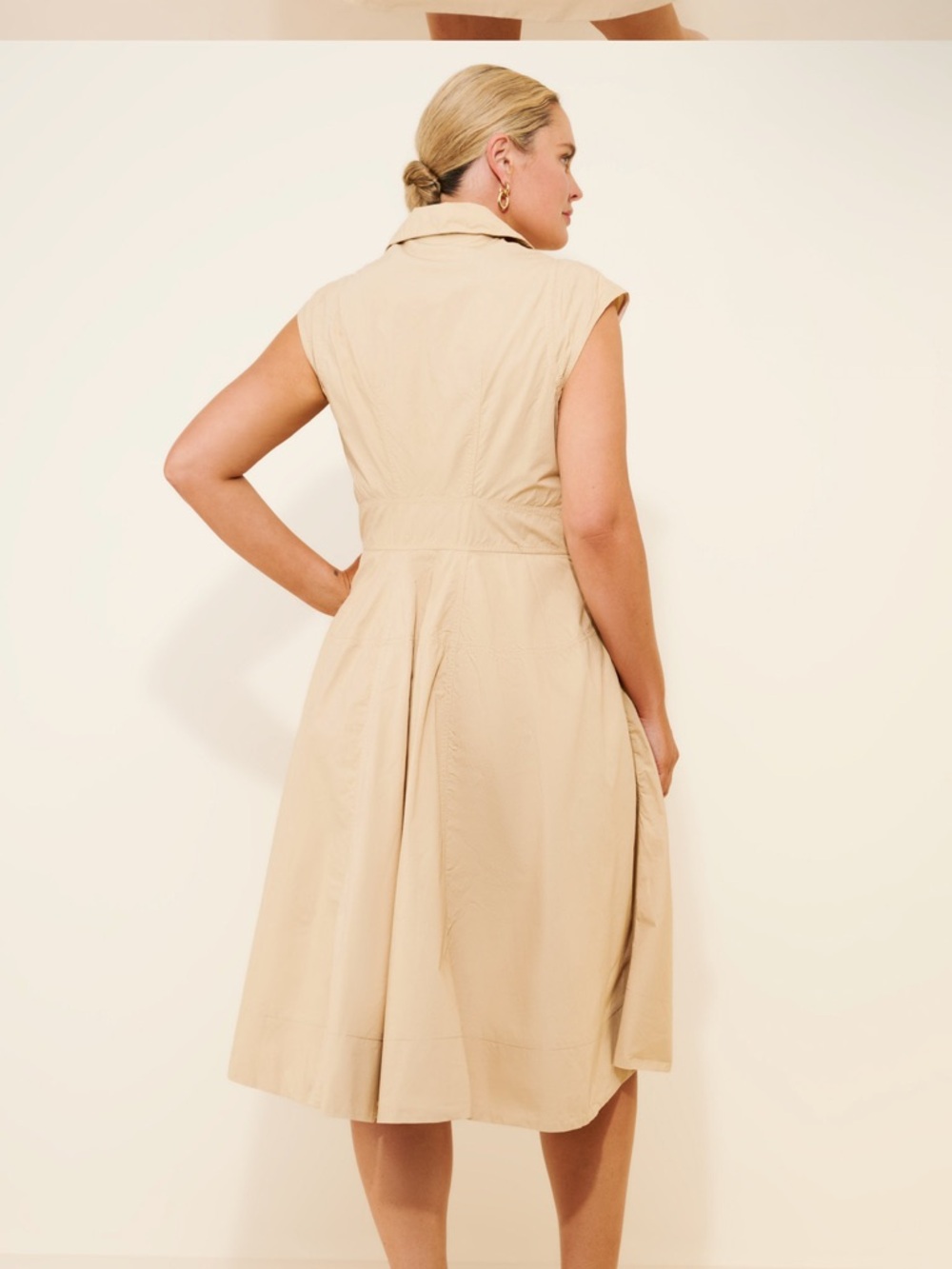 Maeve Sleeveless Collared Midi Dress - Picture 6 of 9
